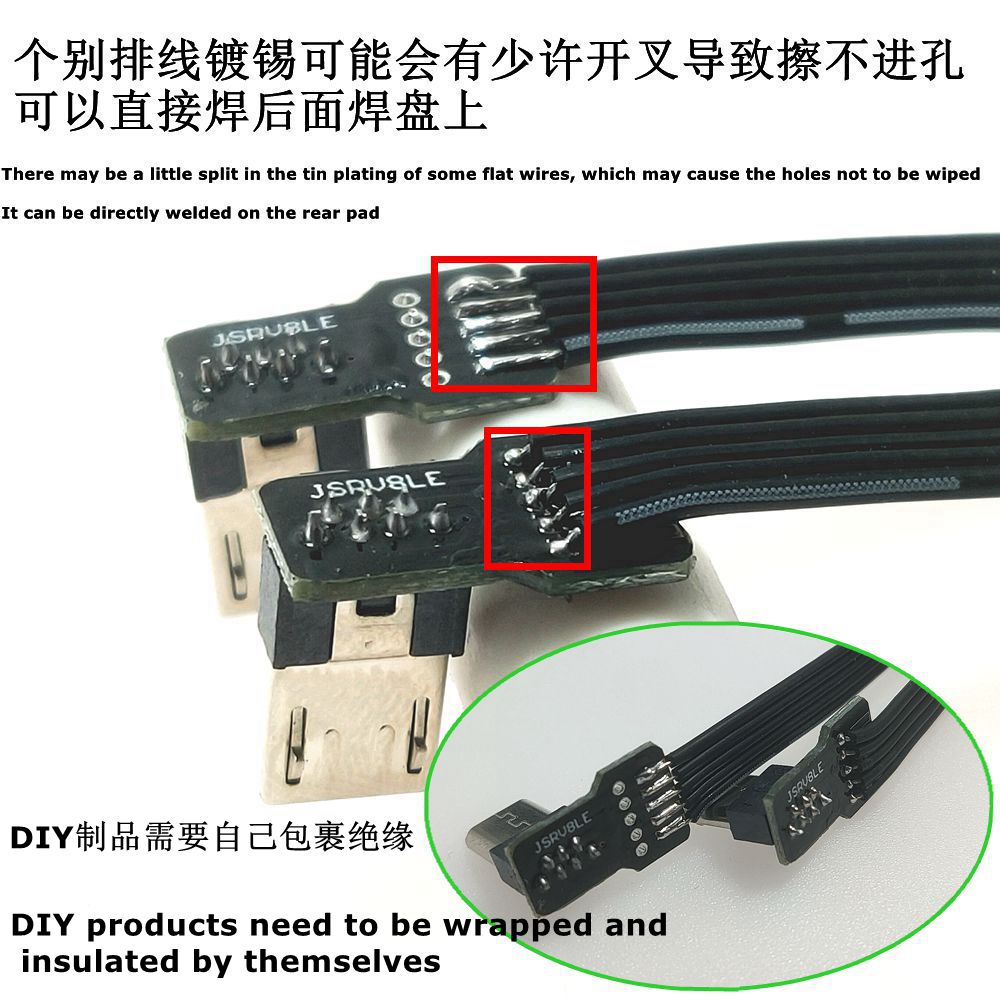 DIY 3PCS mini USB2.0 Male Plug - Transmission Jack Adapter บทวิจารณ์และราคา