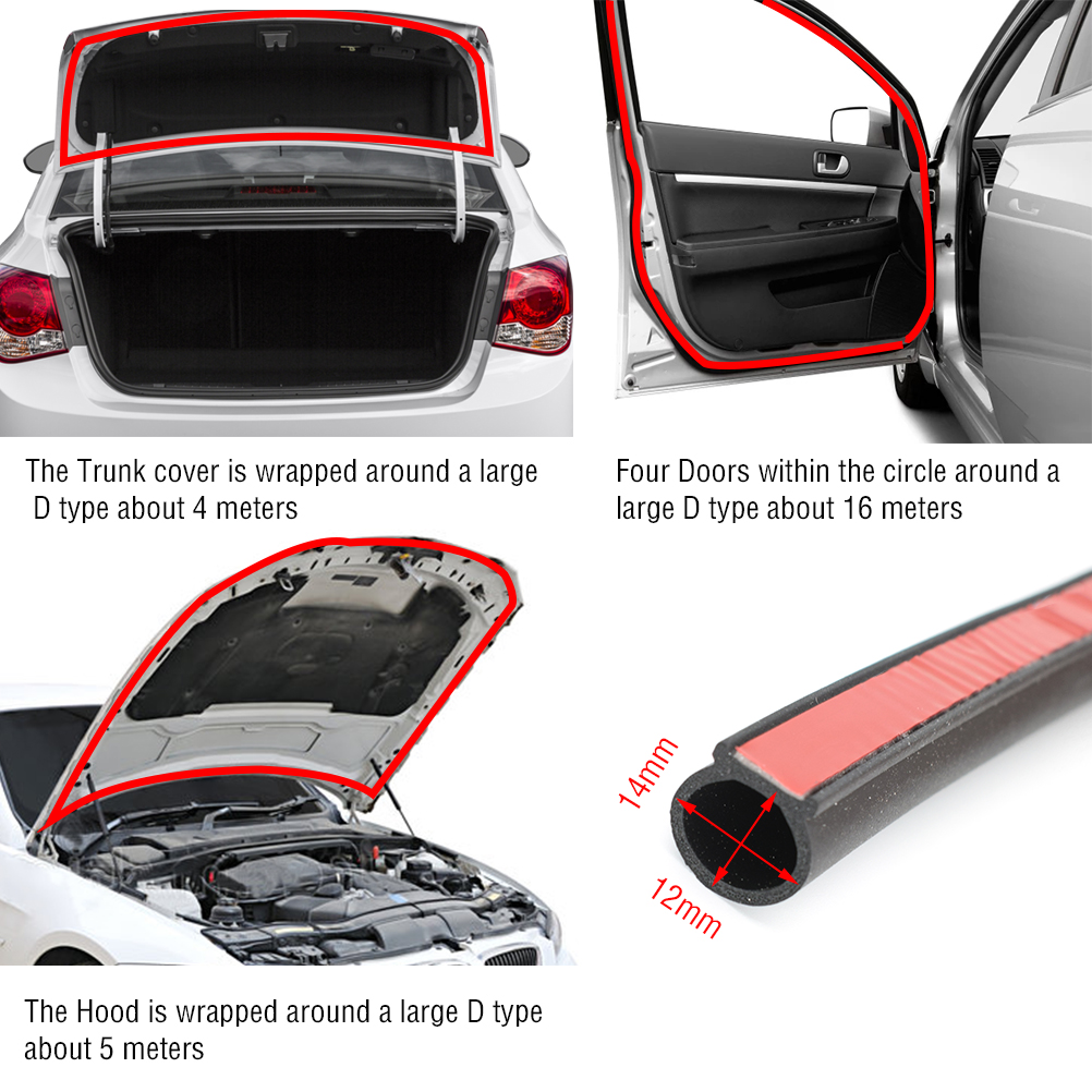 4m DType Rubber Car Body Seal  - Auto Body Filler บทวิจารณ์และราคา
