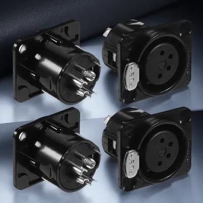 4Pcs Xlr 4-Pin Female Jack Soc - Transmission Jack Adapter บทวิจารณ์และราคา