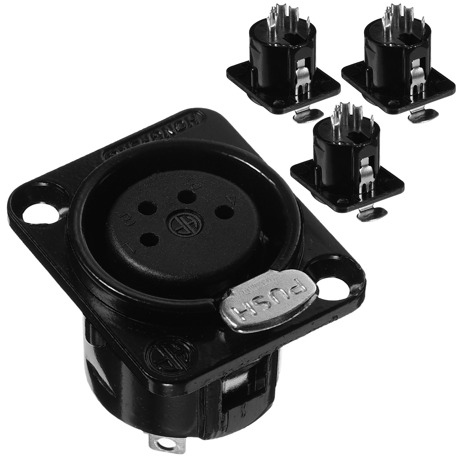 4Pcs Xlr 4-Pin Female Jack Soc - Transmission Jack Adapter บทวิจารณ์และราคา