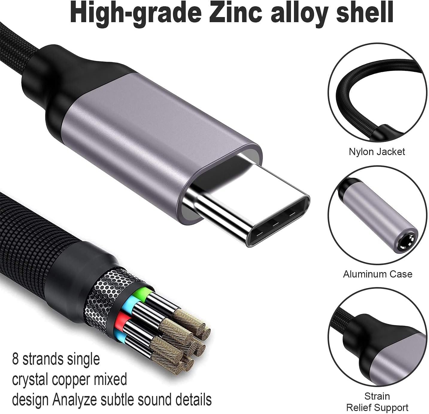 USB Type C To 3.5mm Aux Adapte - Transmission Jack Adapter บทวิจารณ์และราคา
