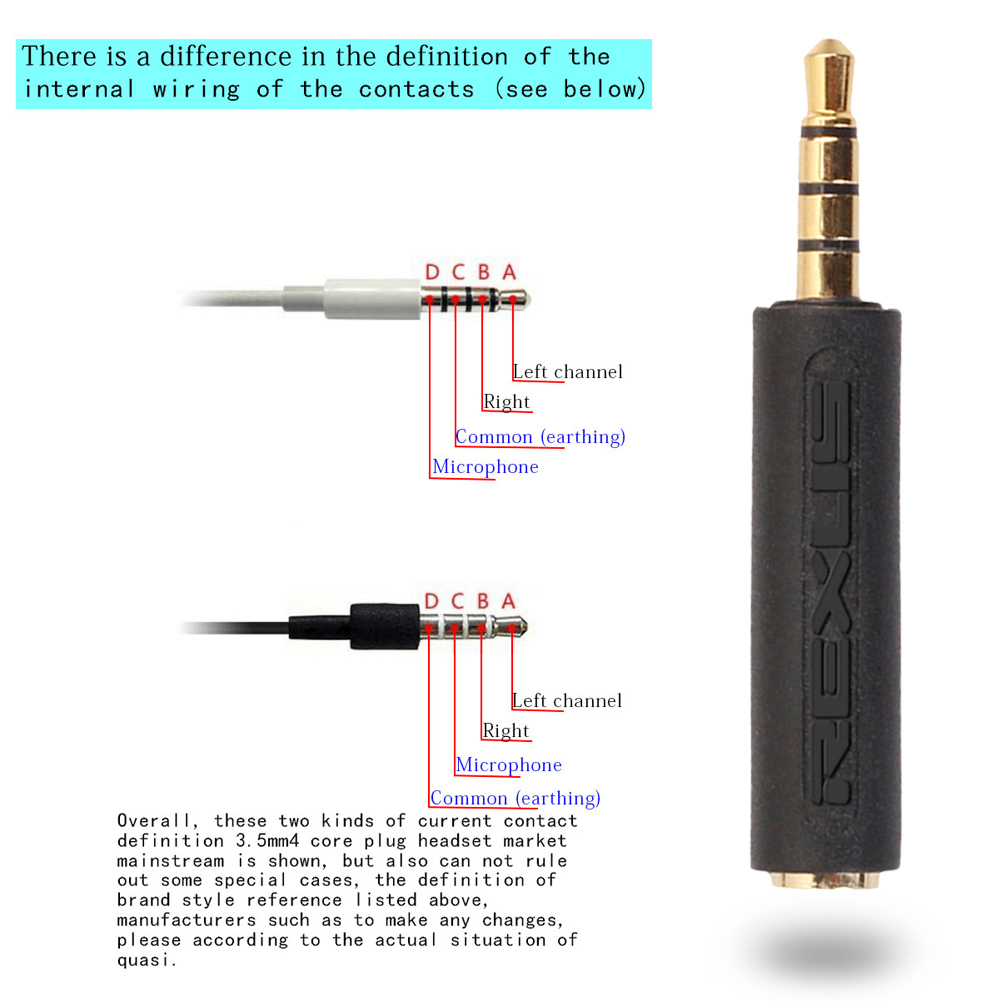 3.5mm OMTP To CTIA Earphone Ad - Transmission Jack Adapter บทวิจารณ์และราคา