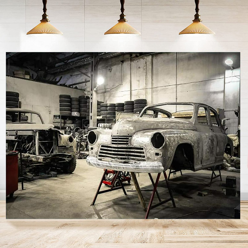 Auto Repair Shop Tyre Lights P - Auto Repair Shop Background บทวิจารณ์และราคา