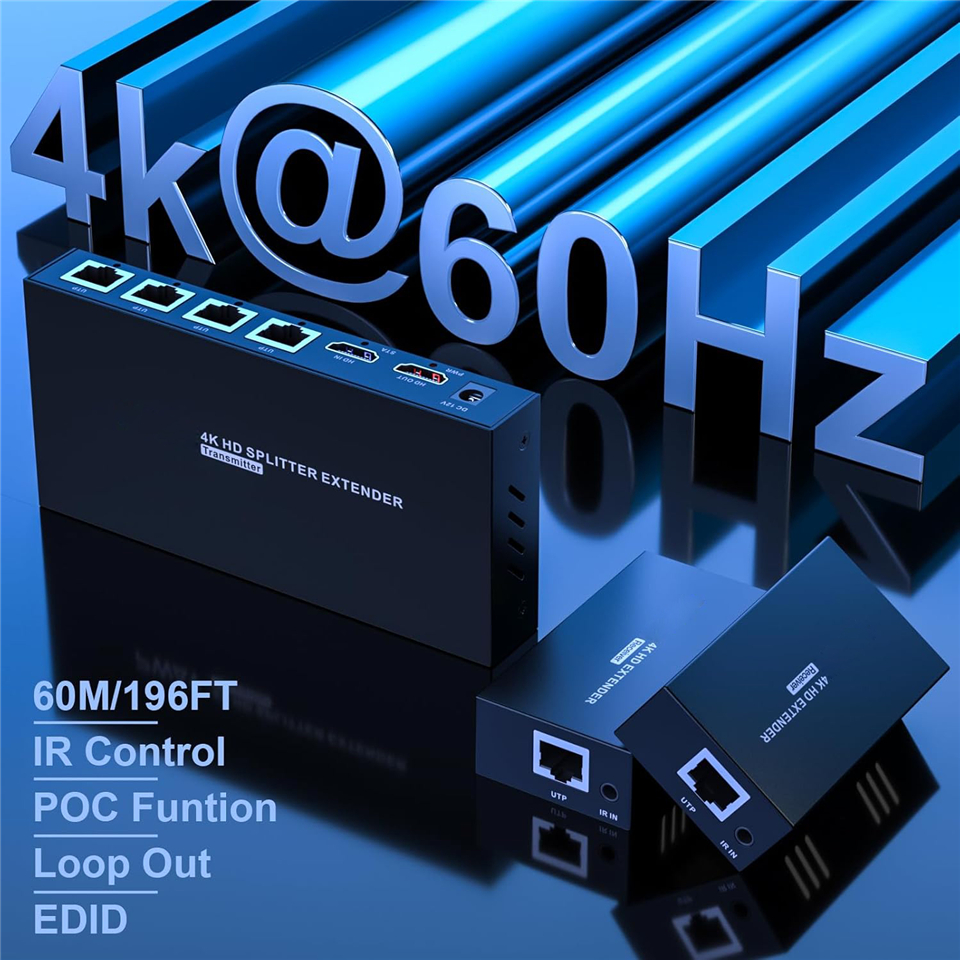 Navceker 4K 60Hz HDMI Extender - Transmission Jack Adapter บทวิจารณ์และราคา