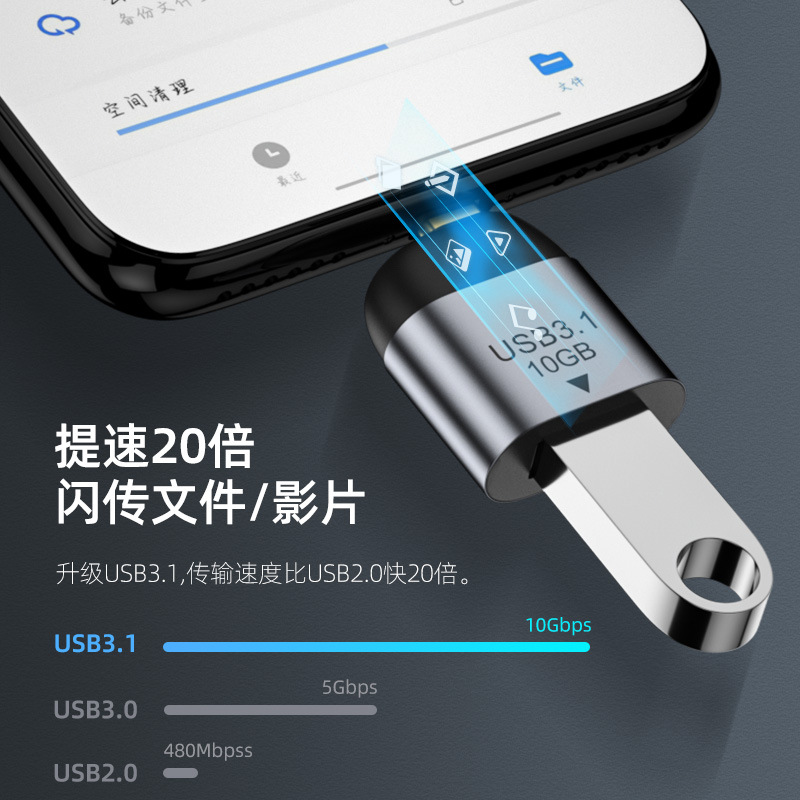 For TYPE-C to USB3.1 female in - Transmission Jack Adapter บทวิจารณ์และราคา